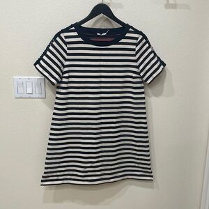 ⭐️Moncler Striped Knit Dress—BEAUTIFUL!Lace Inserts w/Logo Excl. Condition! L